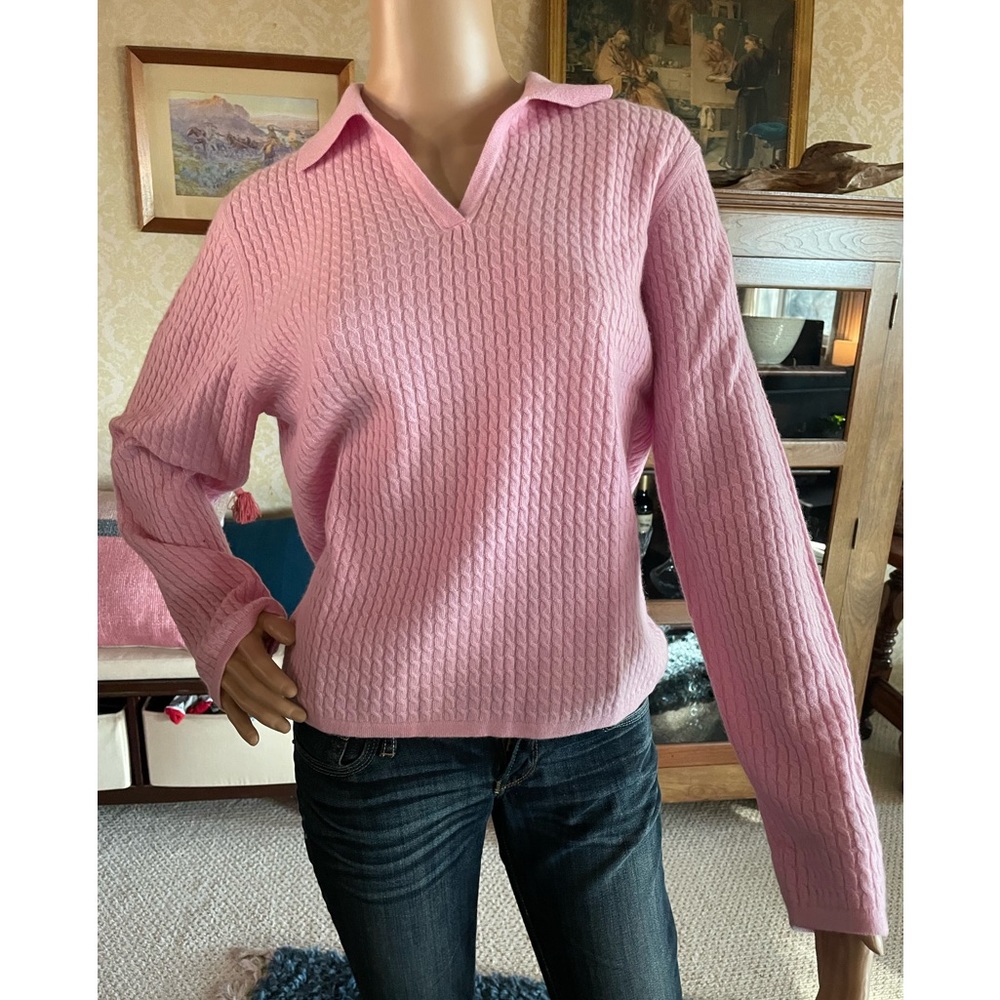 Pink 100% cashmere sweater